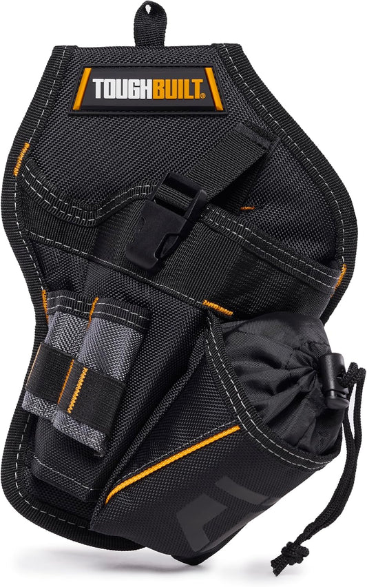- Drill Holster W/Multiple Tool Loops and Angled Design to Evenly Balance Weight on Belt - (TB-220-B)