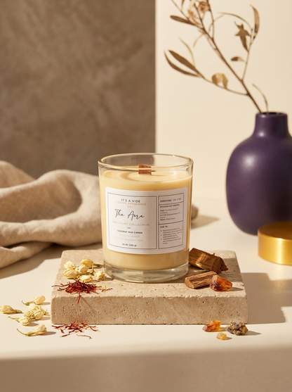 The Aura (Baccarat Maison Francis Kurkdjian Type) - 8oz Glass Candle