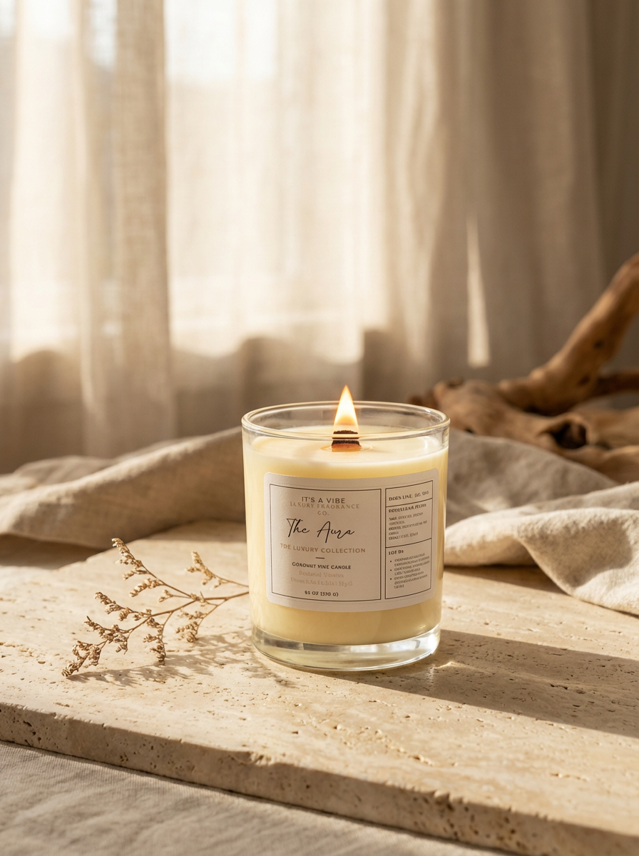 The Aura (Baccarat Maison Francis Kurkdjian Type) - 8oz Glass Candle