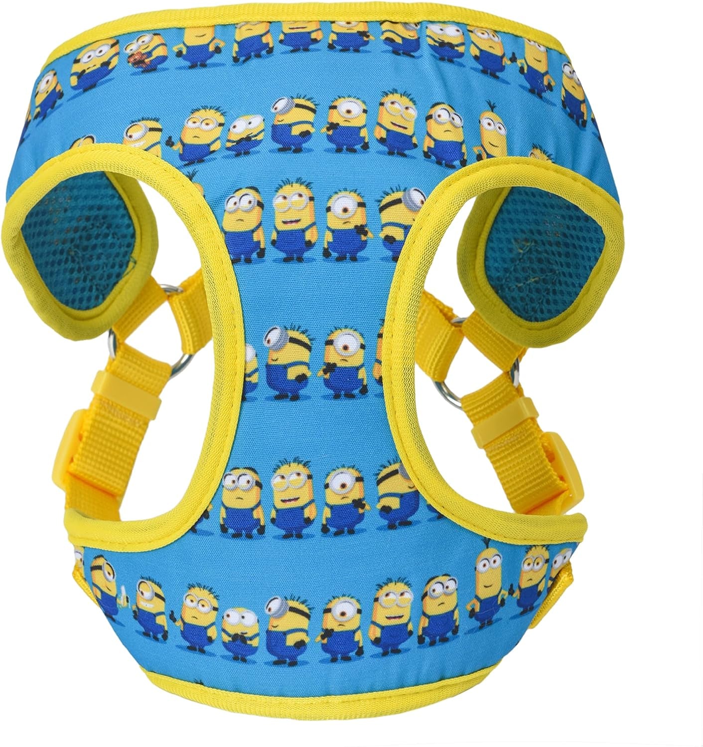 Dog Harness, Medium, Blue  in a Row | Comfortable Mesh No-Pull Dog Harness| Gifts for  Fans and Their Pets | Officially Licensed Pet Product from Universal Studios
